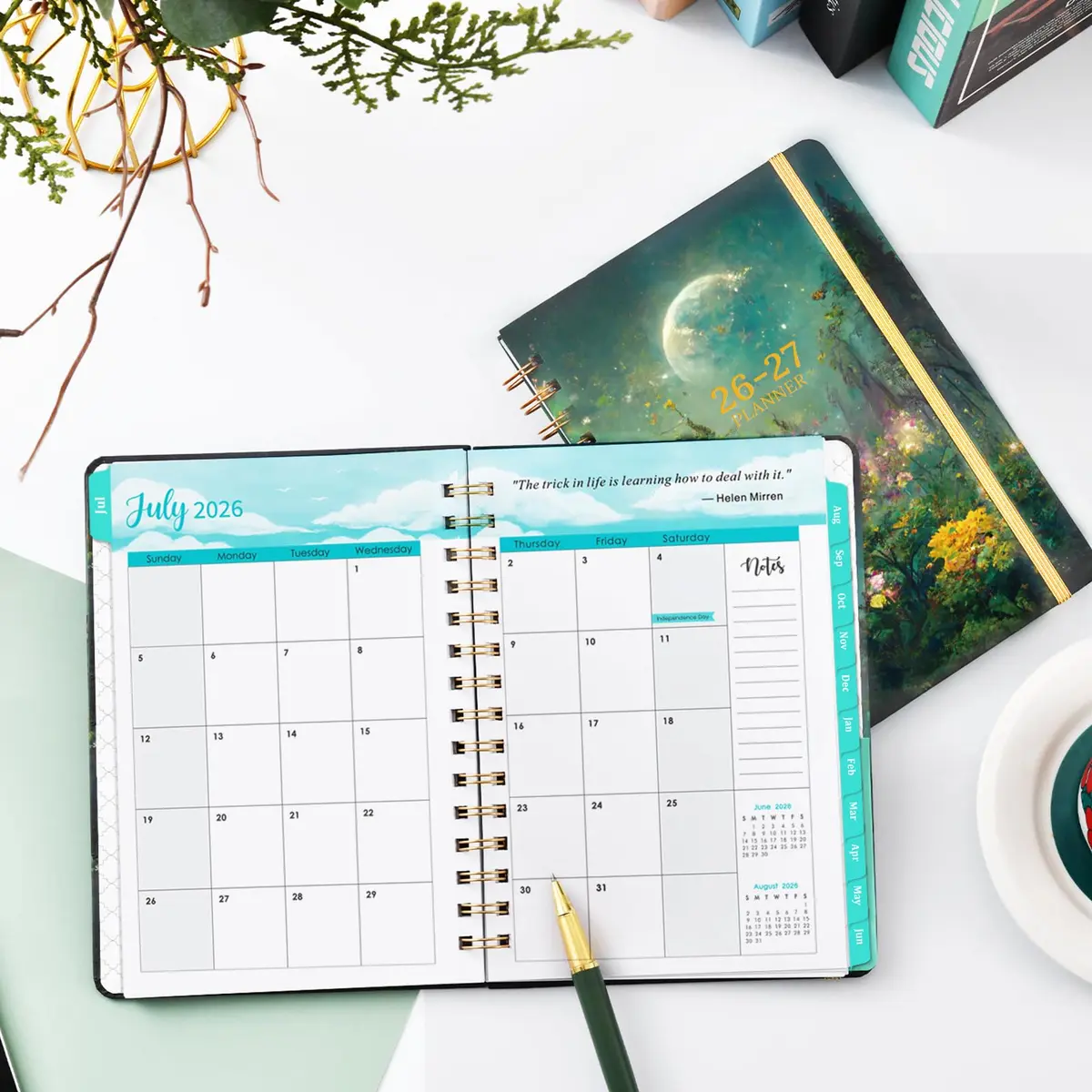 Pinchoco Planner 2026-2027 | Academic Weekly & Monthly Organizer, 6.3" x 8.4" - view 9