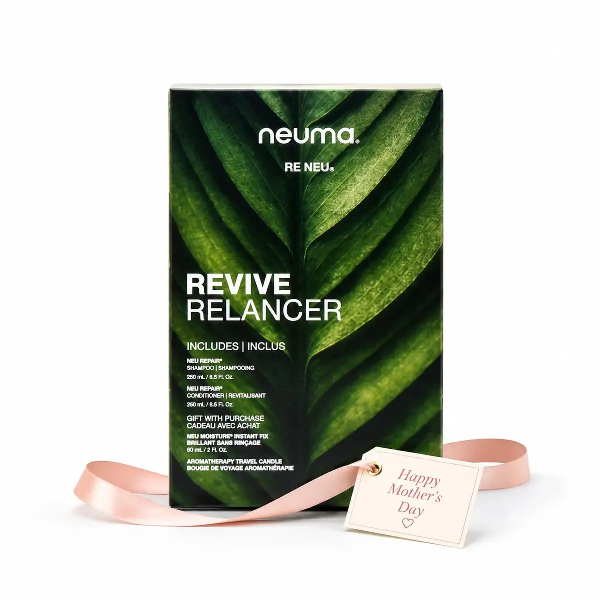 NEUMA Re Neu Mothers Day Gift Set | Hair Care for Women | 10.5 Fl Oz Shampoo & Conditioner, Moisture Therapy Candle - view 2