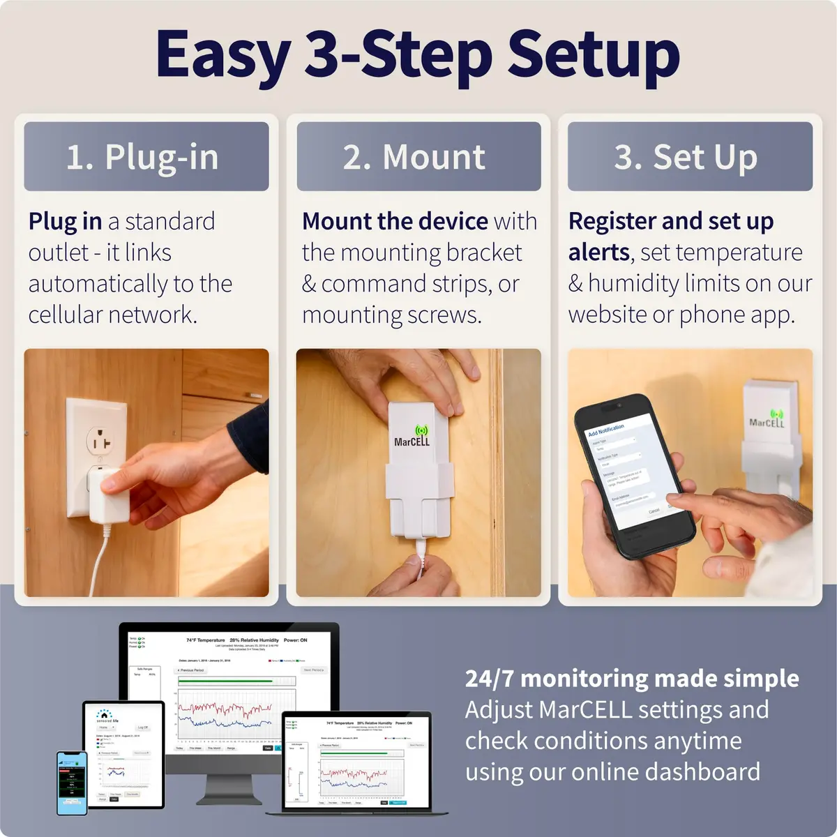 MarCELL Cellular Pet Temperature Monitor for RVs – No WiFi Needed | Instant Alerts & Cellular Advantage (100-120 chars) - view 8