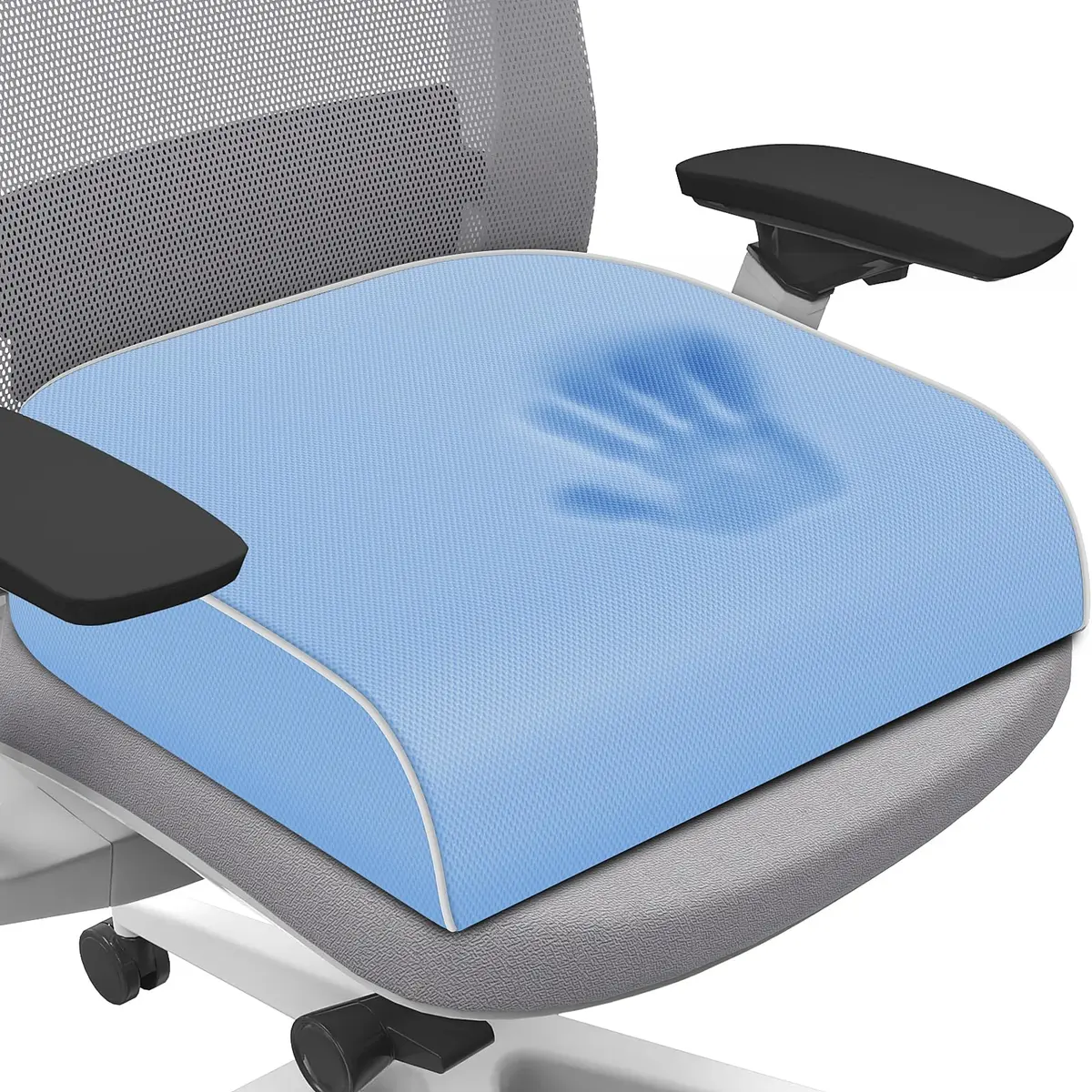 SweetSlubr Memory Foam Seat Cushion | 48cm x 43cm (19"x17") Tailbone Pain Relief - main product image