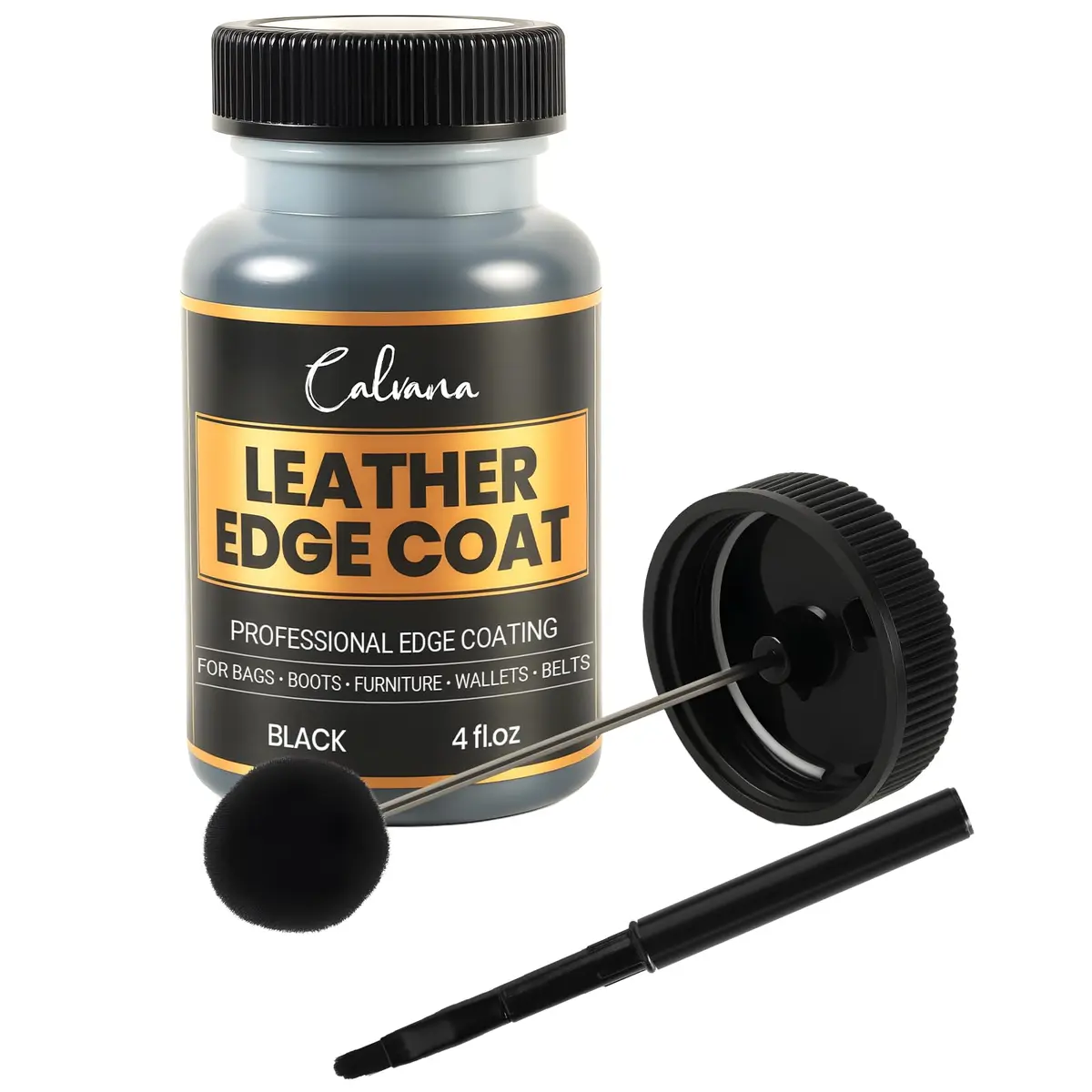 Calvana Leather Edge Coat 4oz | Flexible, Water-Resistant Sealant & Finish for Leather Edges - main product image