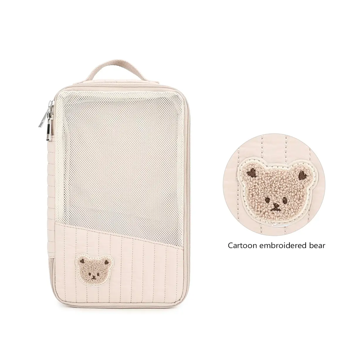 MOMIGO Baby Diaper Bag Organizer Pouches Waterproof 2 Pack | Reusable Mesh Bags for Wet & Dry Items - view 4