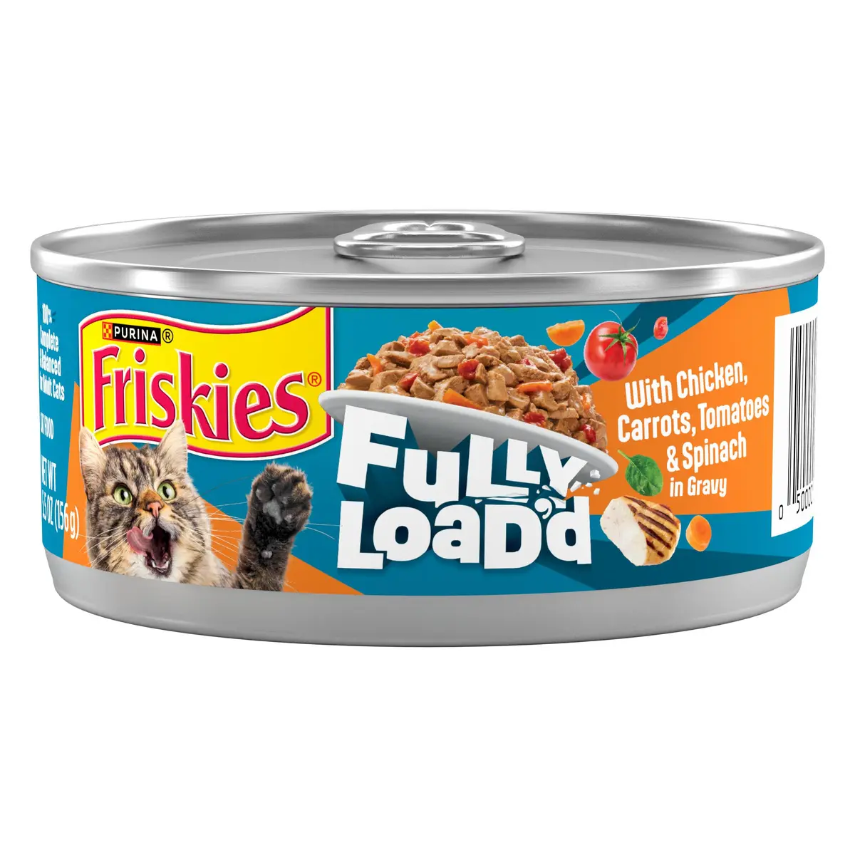 Friskies Fully Load'd Wet Cat Food Chicken 24 Count | Chunky in Savory Gravy for Adult Cats - main product image