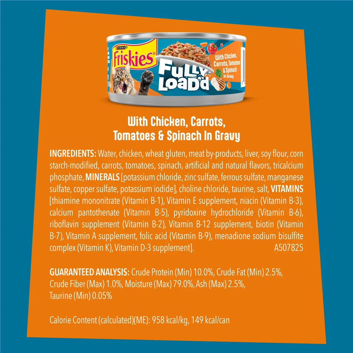 Friskies Fully Load'd Wet Cat Food Chicken 24 Count | Chunky in Savory Gravy for Adult Cats - view 6
