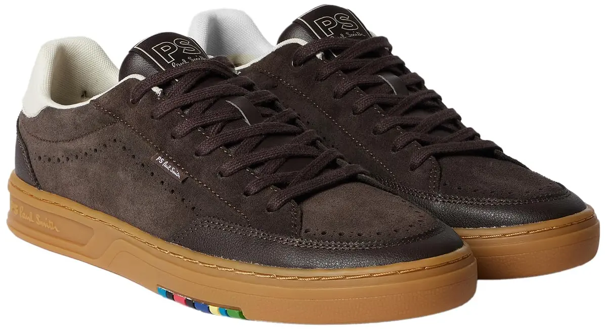 Paul Smith PS Mens Shoe HILLSTAR Dark Brown 9 | Casual Athletic Sneakers with Leather Upper - view 2