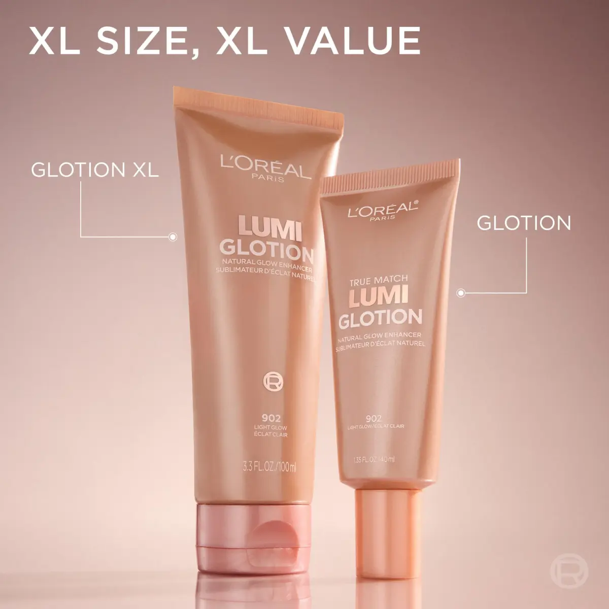 L'Oreal Paris True Match Lumi Glotion XL Natural Glow Enhancer 90.00ml (3.04 fl oz) | Hydrating Liquid Highlighter for Face and Body - view 2