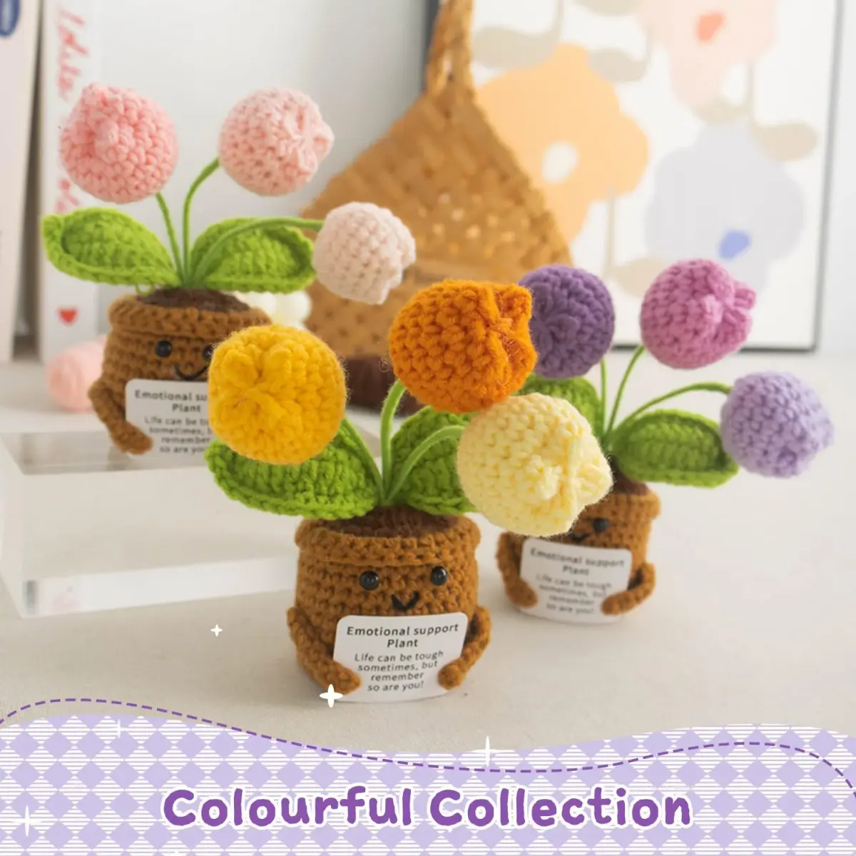 MS ZHENQIAO Tulip Crochet Flower Pattern 6.8 cm (2.7 in) | Inspirational Gift - view 7