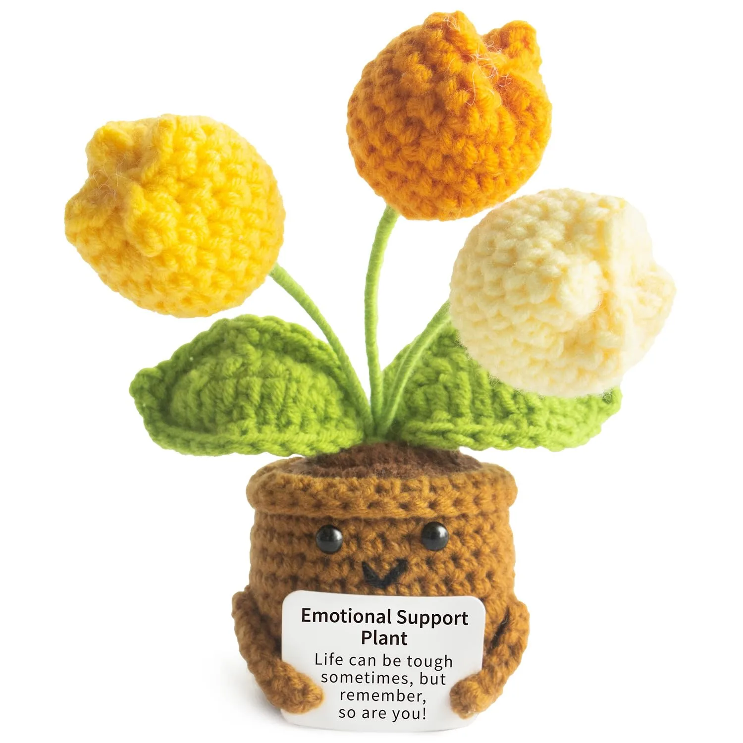 MS ZHENQIAO Positive Tulip Flower Crochet Pattern - Inspirational Gift for Women - main product image