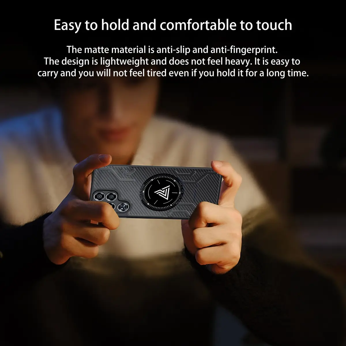NOUKAJU Case for REDMAGIC 11 Pro | Magnetic Cooling Protective Cover, Anti-Drop, Friction-Resistant, Black - view 6
