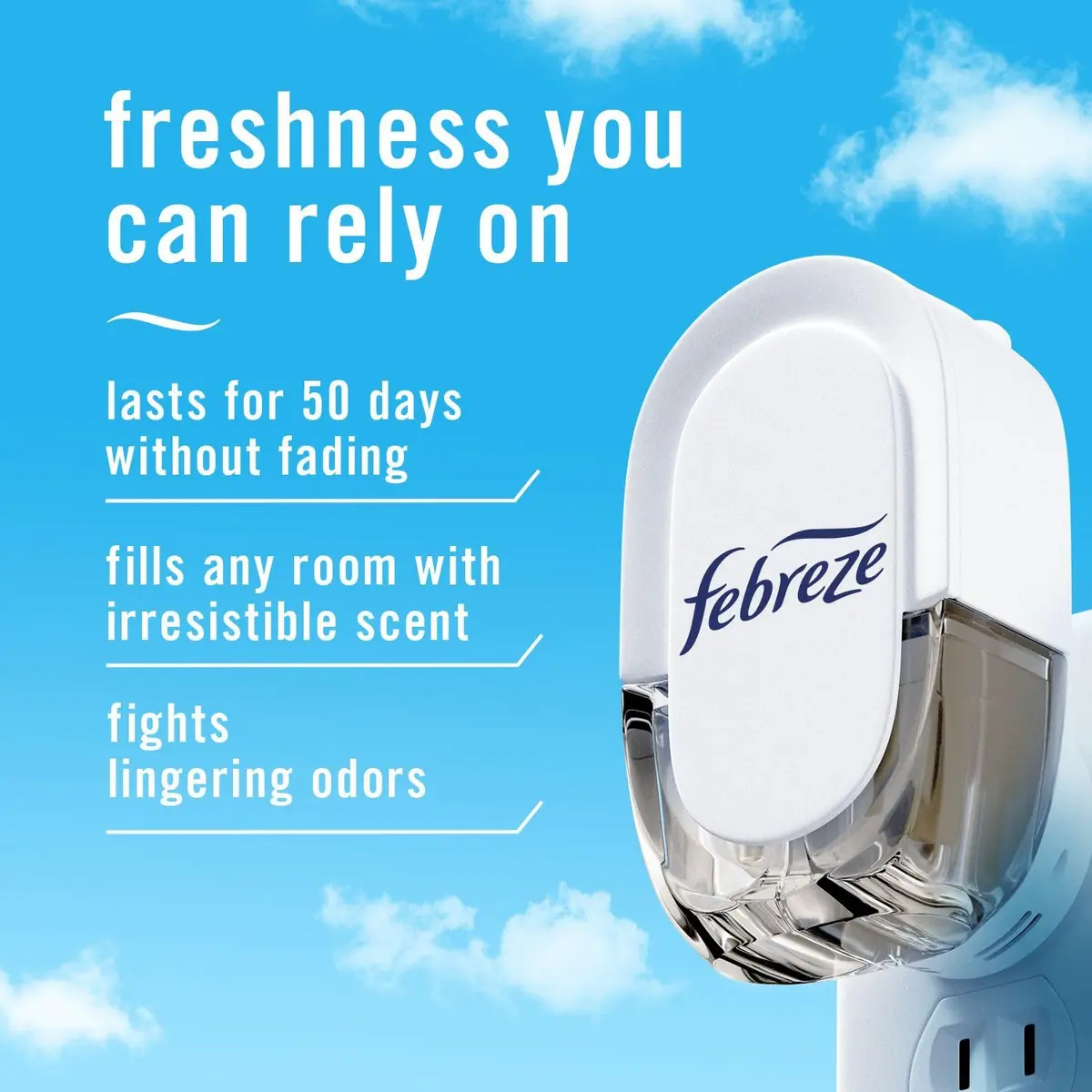 Febreze Fade Defy Plug Air Freshener Refills, Twilight Lavender Scent, 3.5 Fl Oz (0.87oz x 4 Refills) - view 2