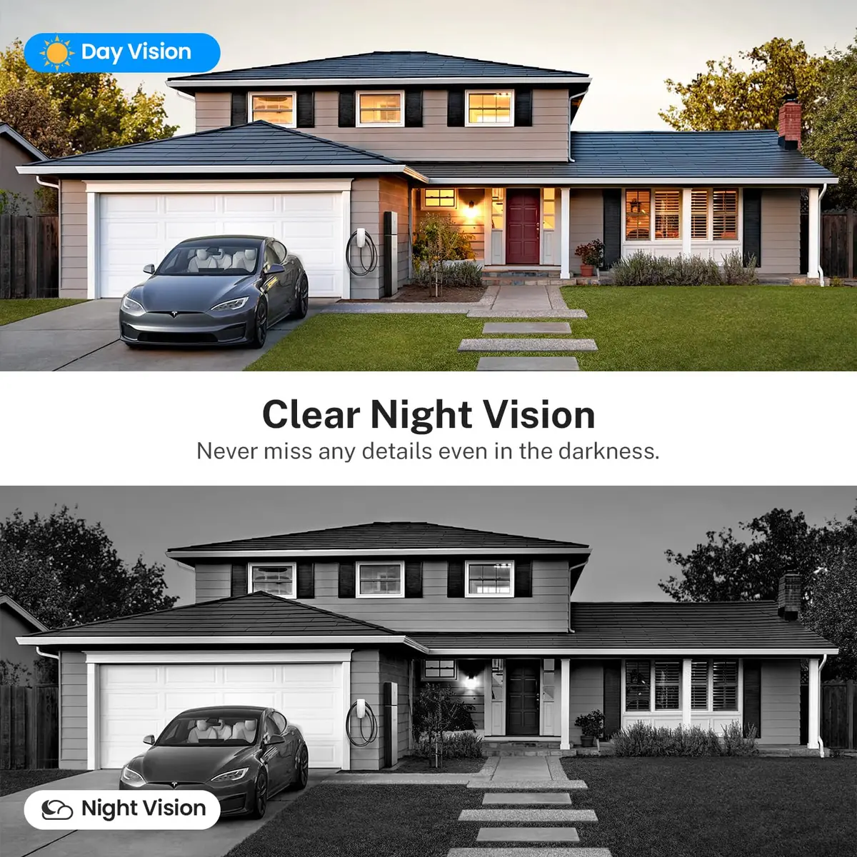 Orbitell 1080p Wireless Wi-Fi Video Doorbell Camera with Two Way Audio, Night Vision, Cloud Storage | AI Motion Detection - view 6