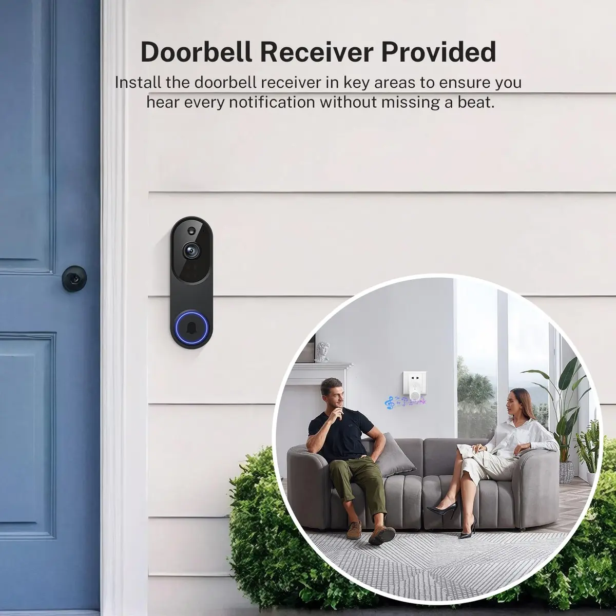 Orbitell 1080p Wireless Wi-Fi Video Doorbell Camera with Two Way Audio, Night Vision, Cloud Storage | AI Motion Detection - view 7