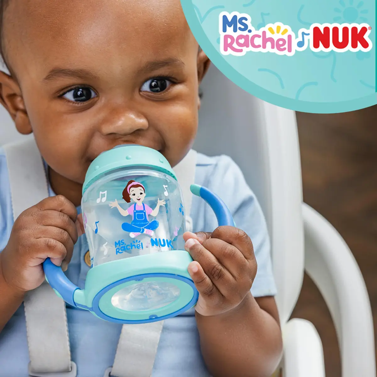 NUK Learner Cup Ms. Rachel 5oz (148ml) 2 Pack | Spill-Proof Soft Spout Transition Sippy Cup for Babies 6+ Months - view 2