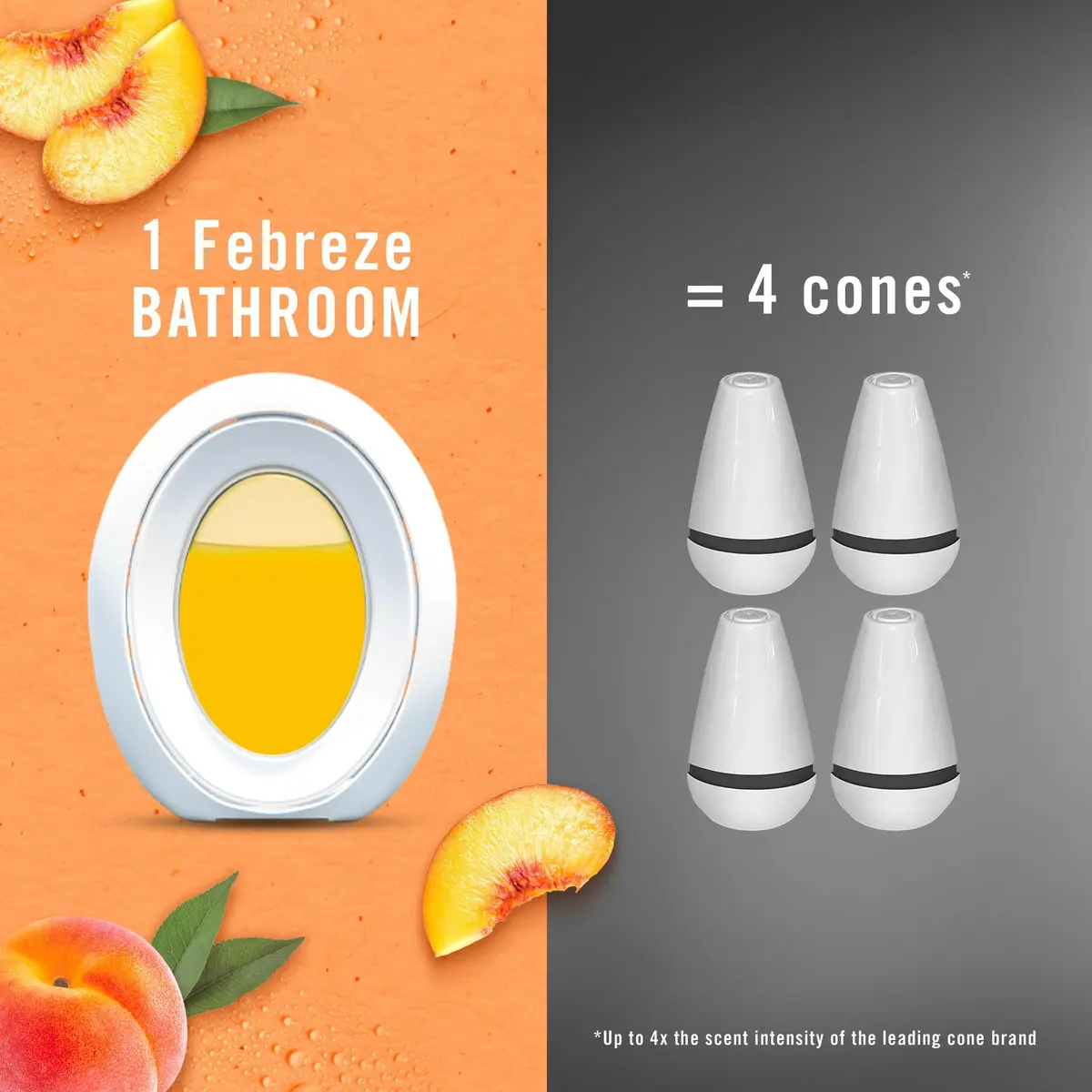 Febreze Bathroom Air Freshener Lilac & Peach Scents 4ct | Odor Fighting Plug-In Alternative for Small Spaces - view 6