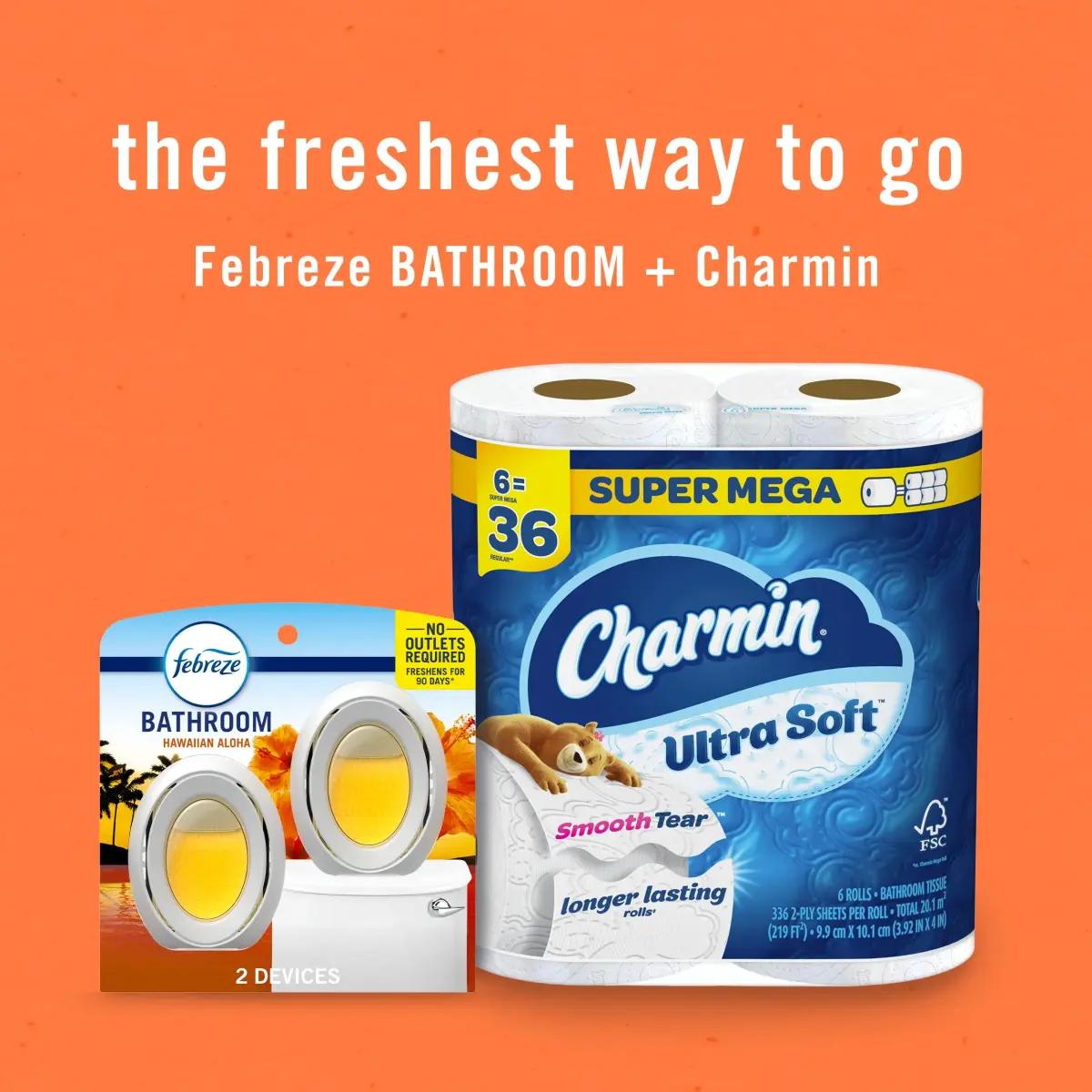 Febreze Bathroom Air Freshener Hawaiian Aloha Scent 4ct | Odor-Fighting Plug-In Alternative for Small Spaces - view 7