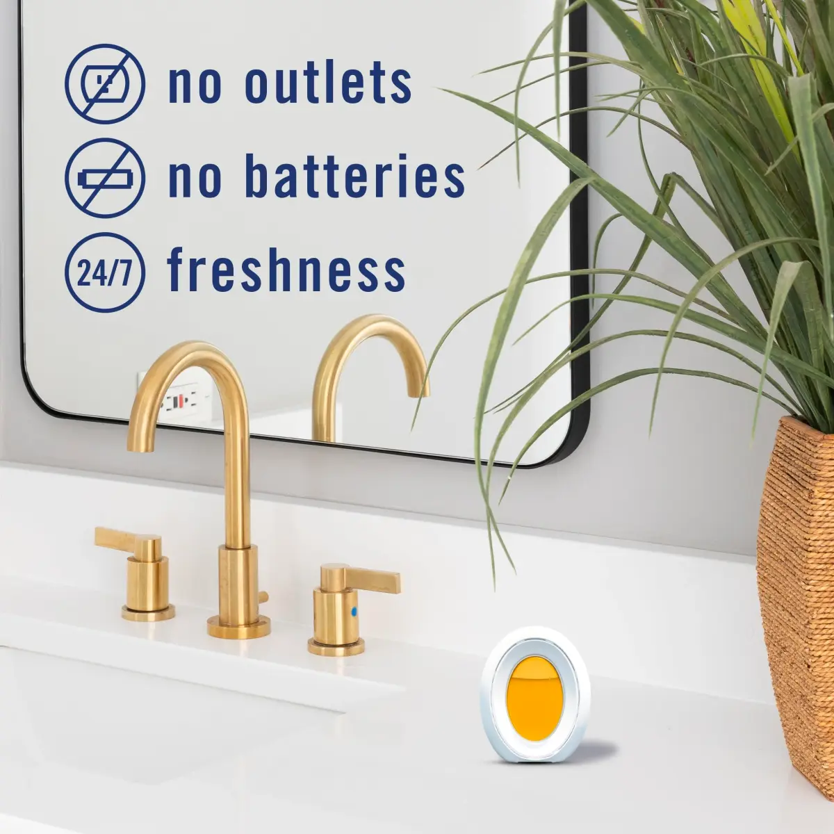 Febreze Bathroom Air Freshener Hawaiian Aloha Scent 4ct | Odor-Fighting Plug-In Alternative for Small Spaces - view 4