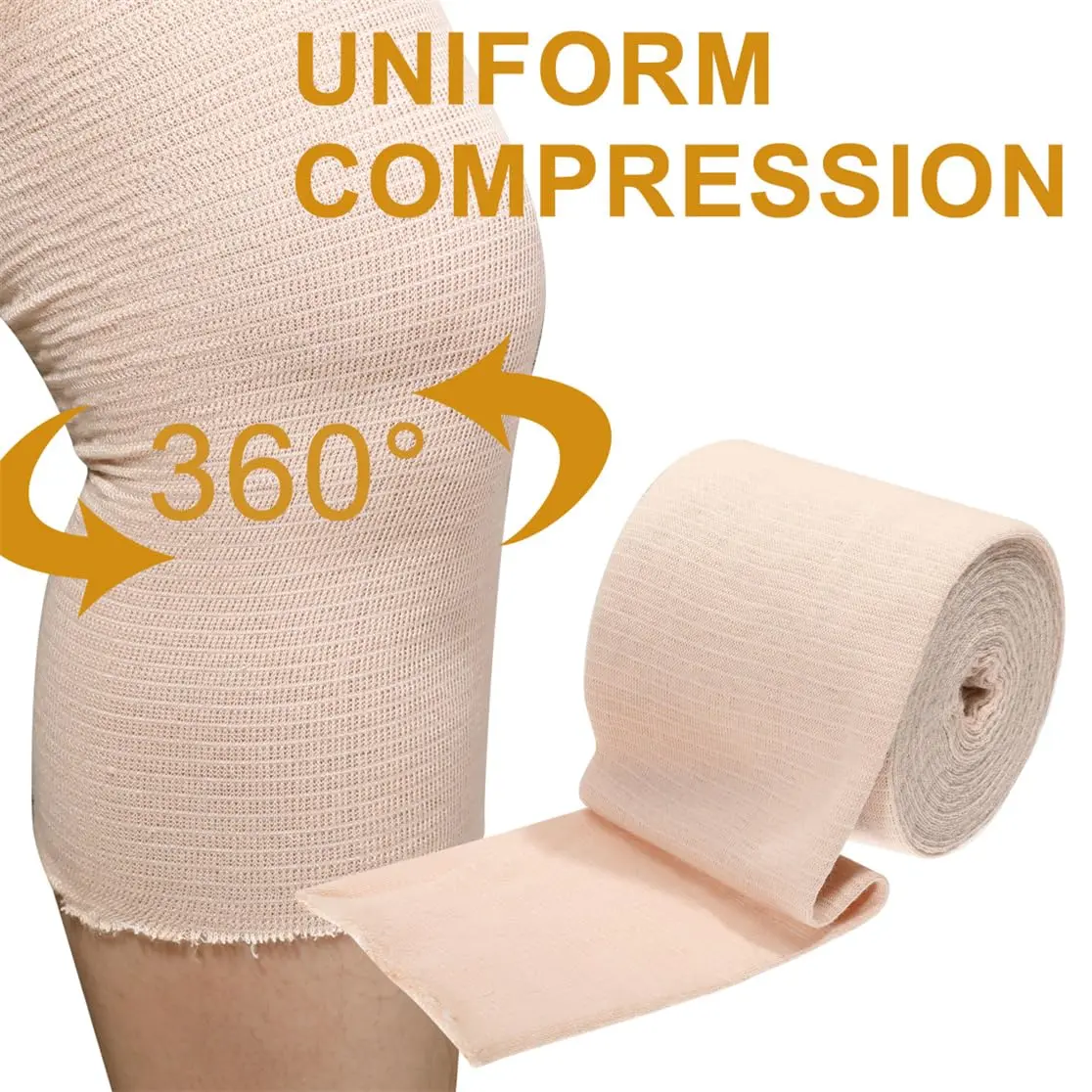 ILSSLI Tubular Support Bandage Elastic 4inch (10cm) | Breathable Compression for Legs & Knees - view 3