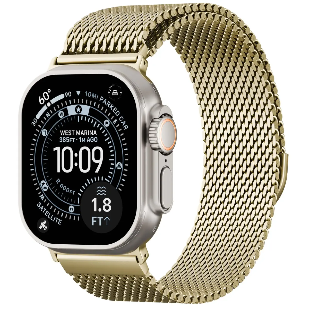 Steezrd Magnetic Mesh Milanese Loop Compatible with Apple Watch 49mm 46mm 45mm 44mm 42mm 41mm 40mm 38mm | Stainless Steel Strap - main product image