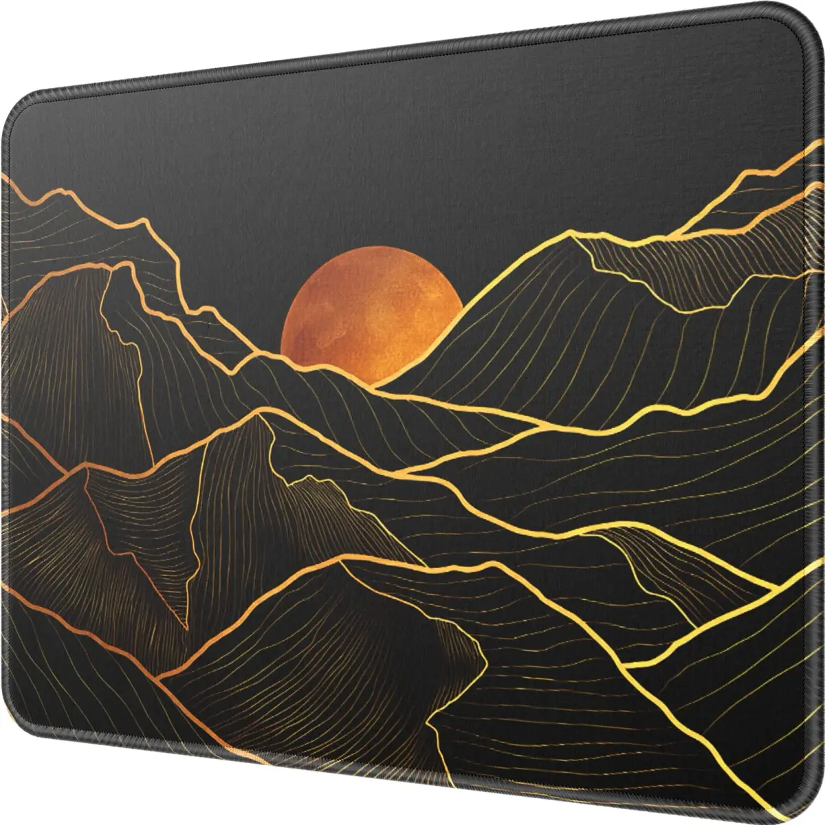 MROCO Golden Rise Mouse Pad with Gel Wrist Rest | 21.6cm x 27.9cm (8.5 x 11 Inch) - main product image