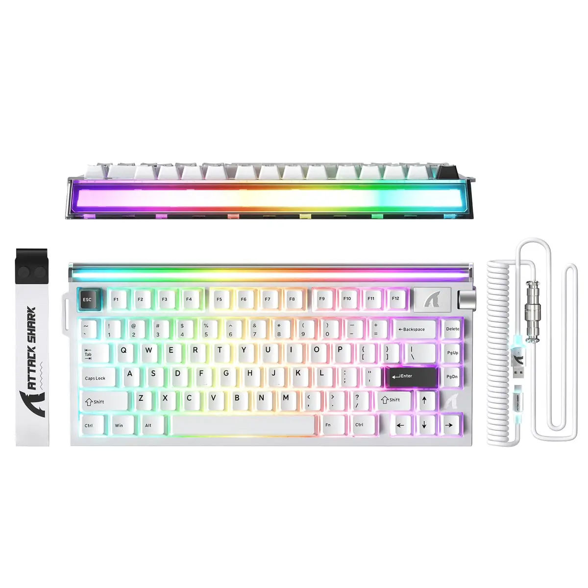 ATTACK SHARK R85 HE Magnetic Wired Gaming Keyboard 75% Layout | 8000Hz Polling Rate, 0.005mm RT Precision - main product image