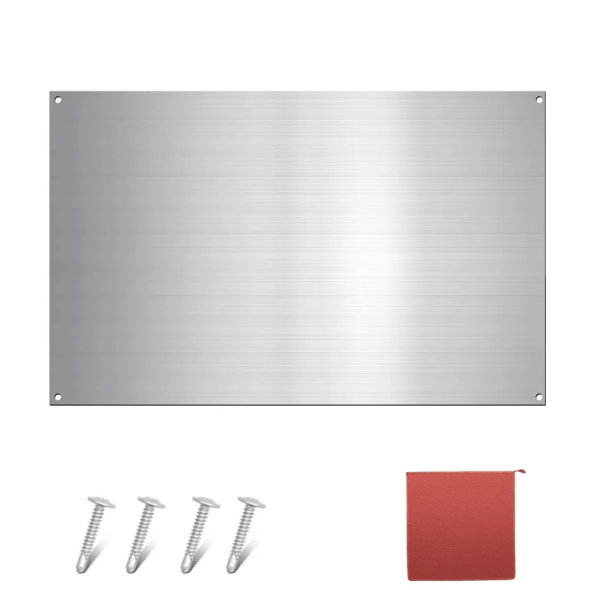 Yaocom Stainless Steel Backsplash 76x30 cm (30x12 Inch) | Brushed Finish for Kitchen Walls - main product image