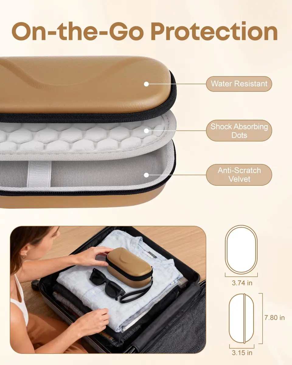 YINKECASE Hard Storage Case for Meta Ray-Ban/Oakley/Oho Smart Glasses | Shockproof Travel Organizer - view 5