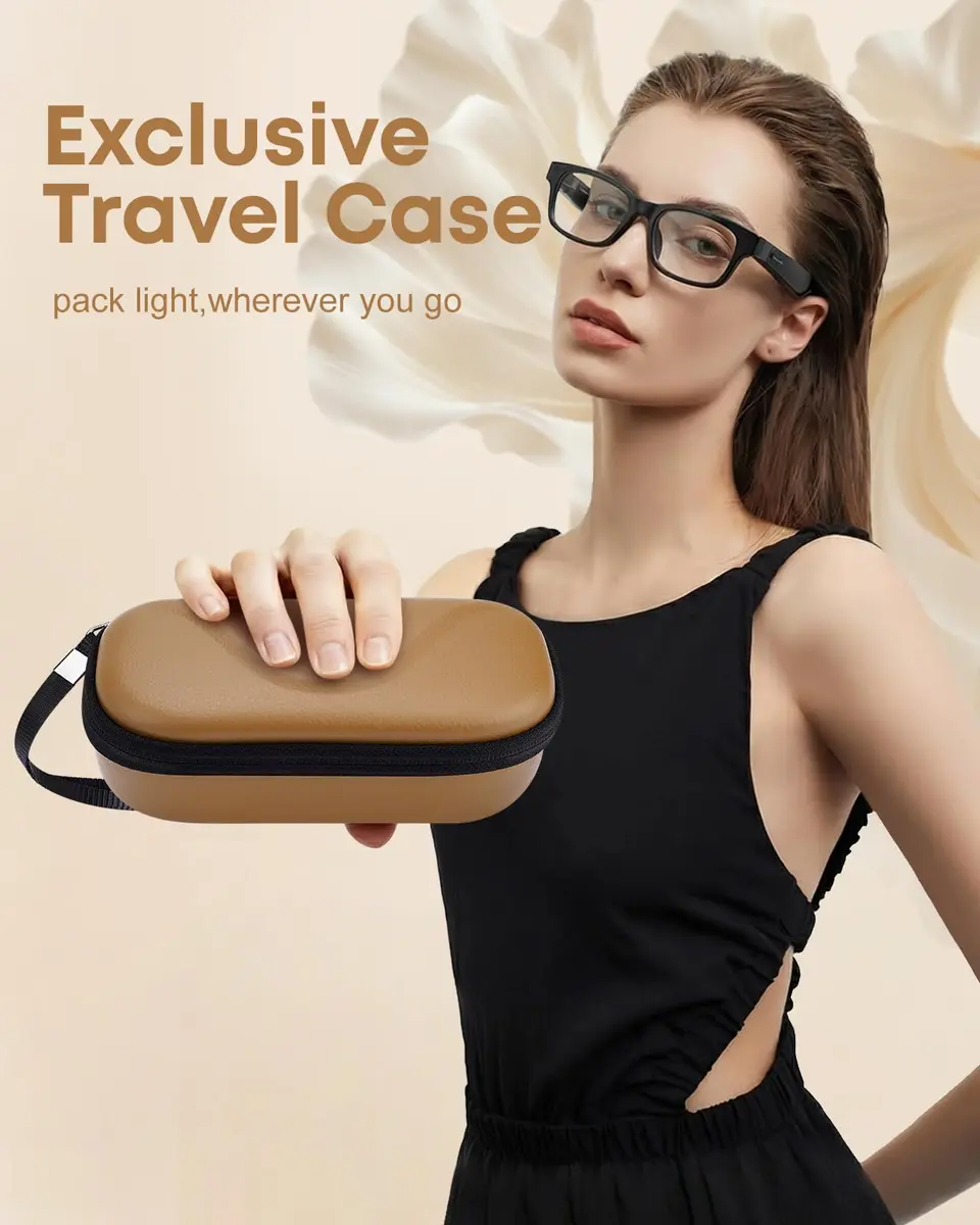 YINKECASE Hard Storage Case for Meta Ray-Ban/Oakley/Oho Smart Glasses | Shockproof Travel Organizer - view 7
