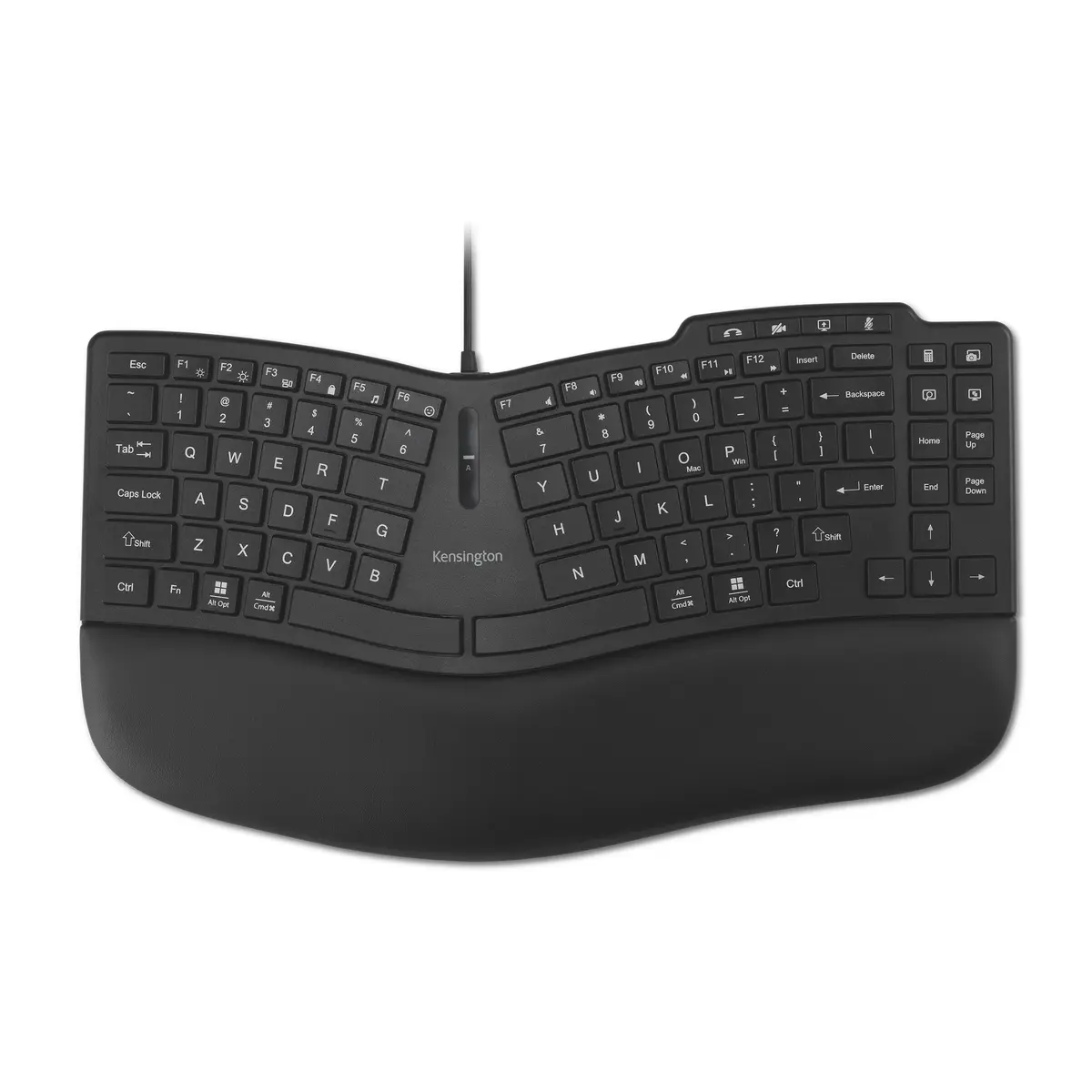 Kensington Pro Fit Ergo KB675 EQ TKL Wired Keyboard | Ergonomic, Programmable Keys, USB-A - main product image