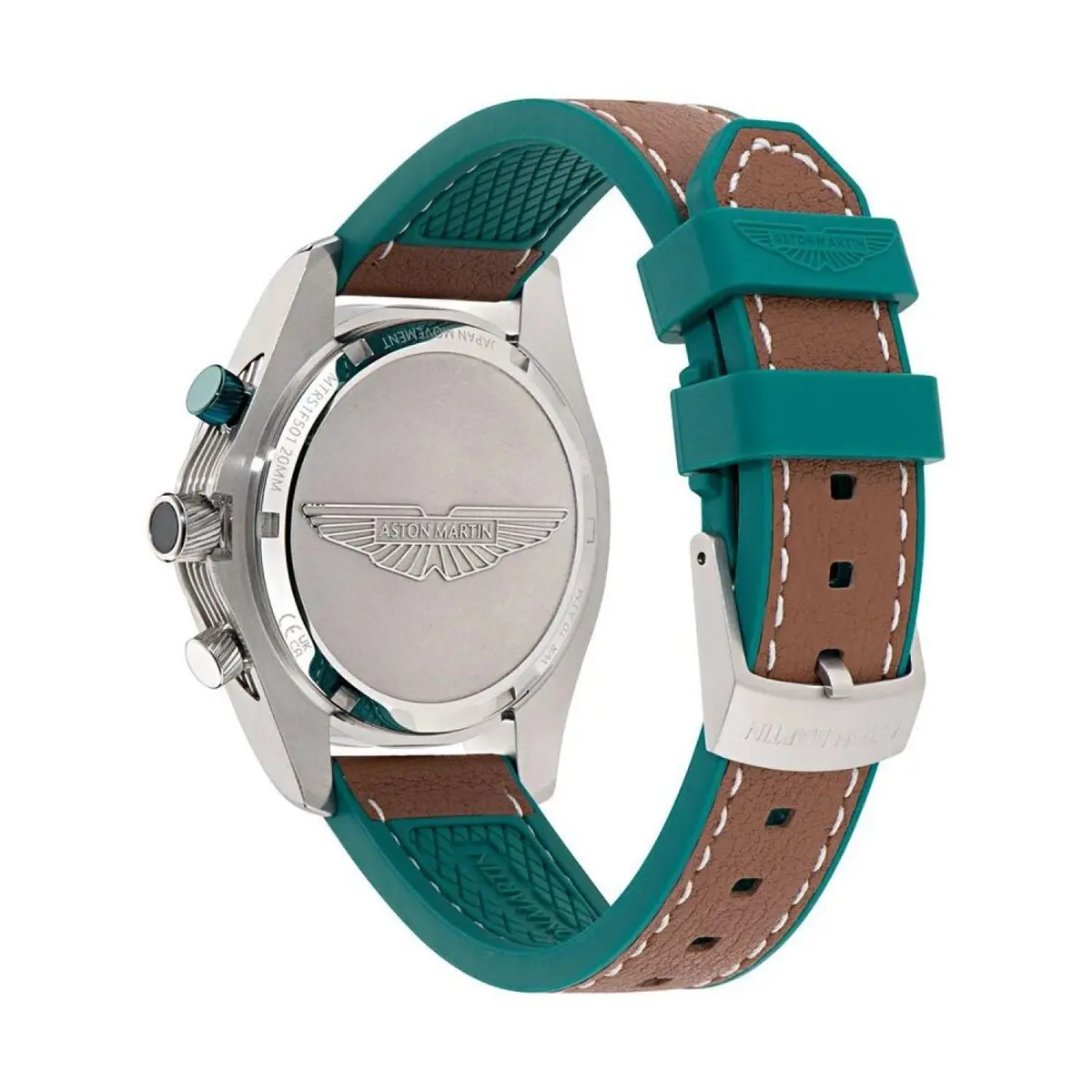 Aston Martin Unisex Chronograph Quartz Watch Aml Thrill SGT W | 42mm Stainless Steel Green Dial - view 5