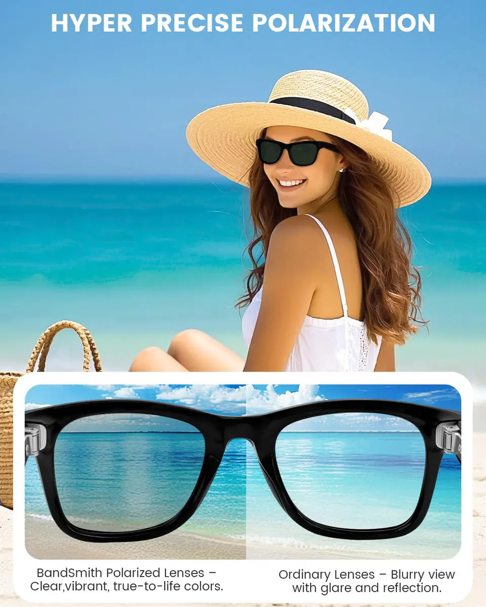 BandSmith Replacement Polarized Lenses for Ray-Ban Meta Wayfarer 50mm | Glare Reduction & Scratch-Resistant - view 3