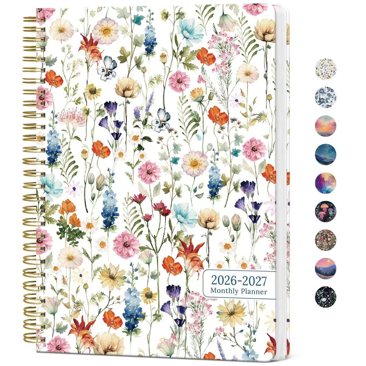 Taja Monthly Planner 2026-2027, 18-Month Calendar 25.4cm (10") | Aesthetic Design with Goals & Notes - main product image