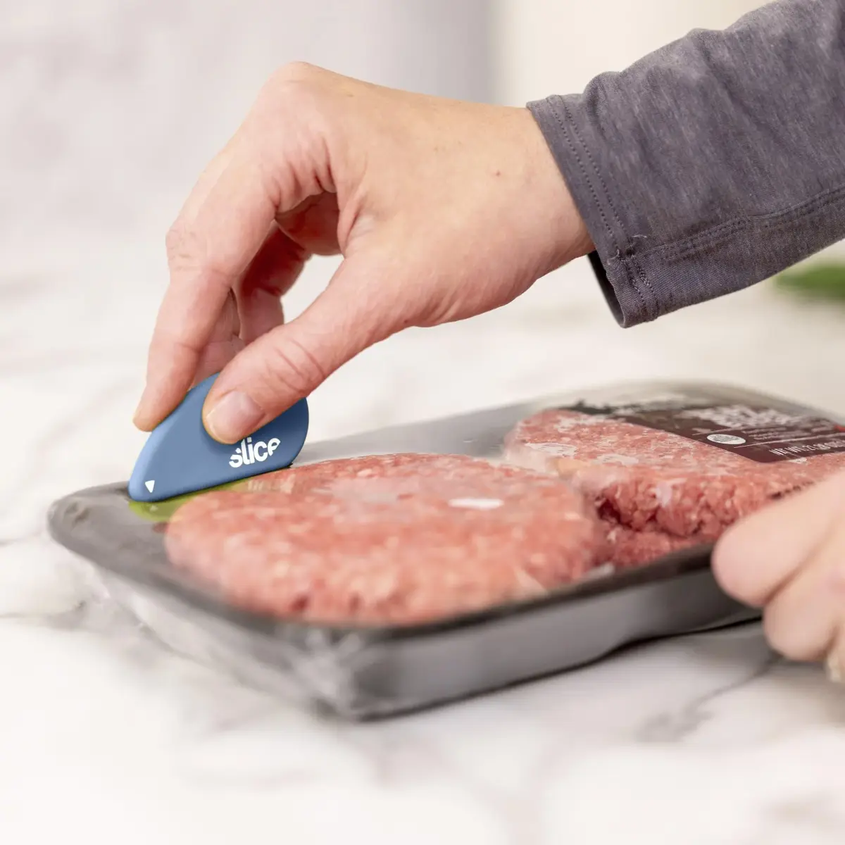 Slice Micro Safety Cutter 2 Pack Sky | Safe Ceramic Box Opener Lasts 11x Longer - view 5