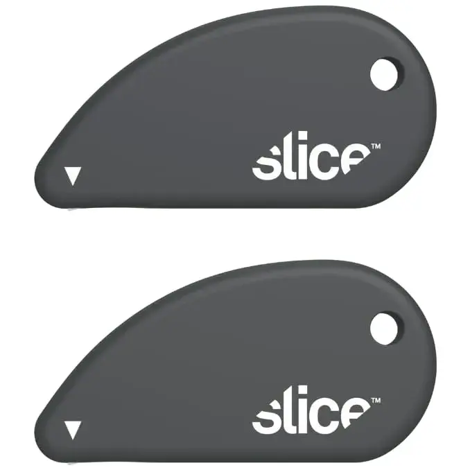 Slice Micro Safety Cutter 2 Pack Millennial Gray | Safe Ceramic Blade Lasts 11x Longer - main product image