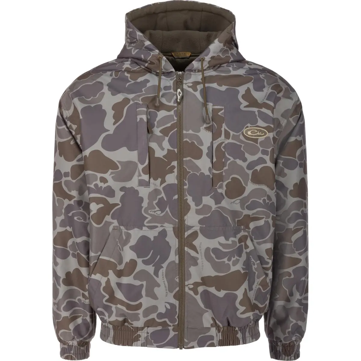 Drake Waterfowl MST Waterproof Full Zip Hunting Jacket 2 Chest & Hip Pockets Small | Warm Fleece Lined - main product image