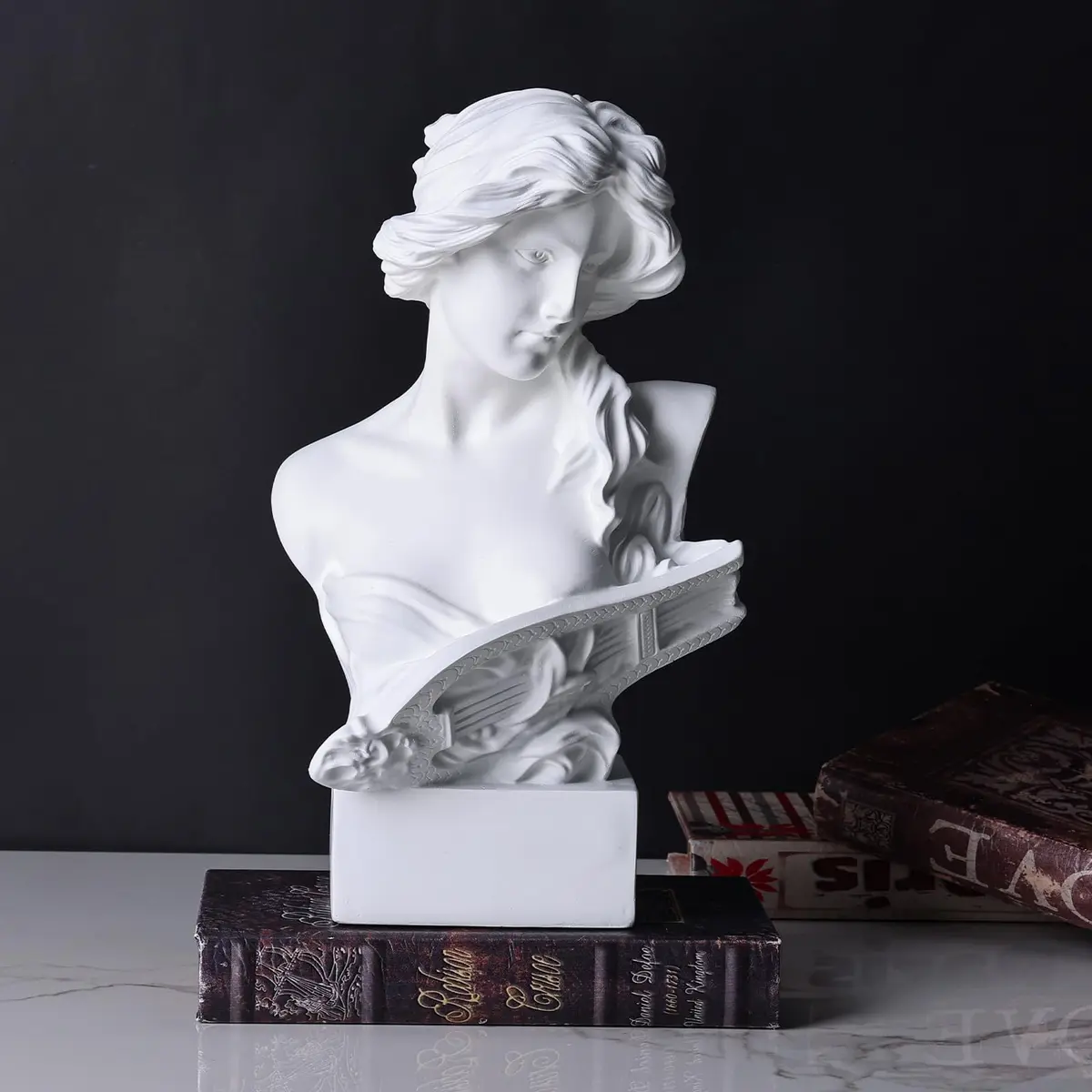 LCCCK White Greek Mythology Bust Statue Decor 29.7 cm (11.8") | Aphrodite Roman Goddess Figurine for Sketch Practice - view 5