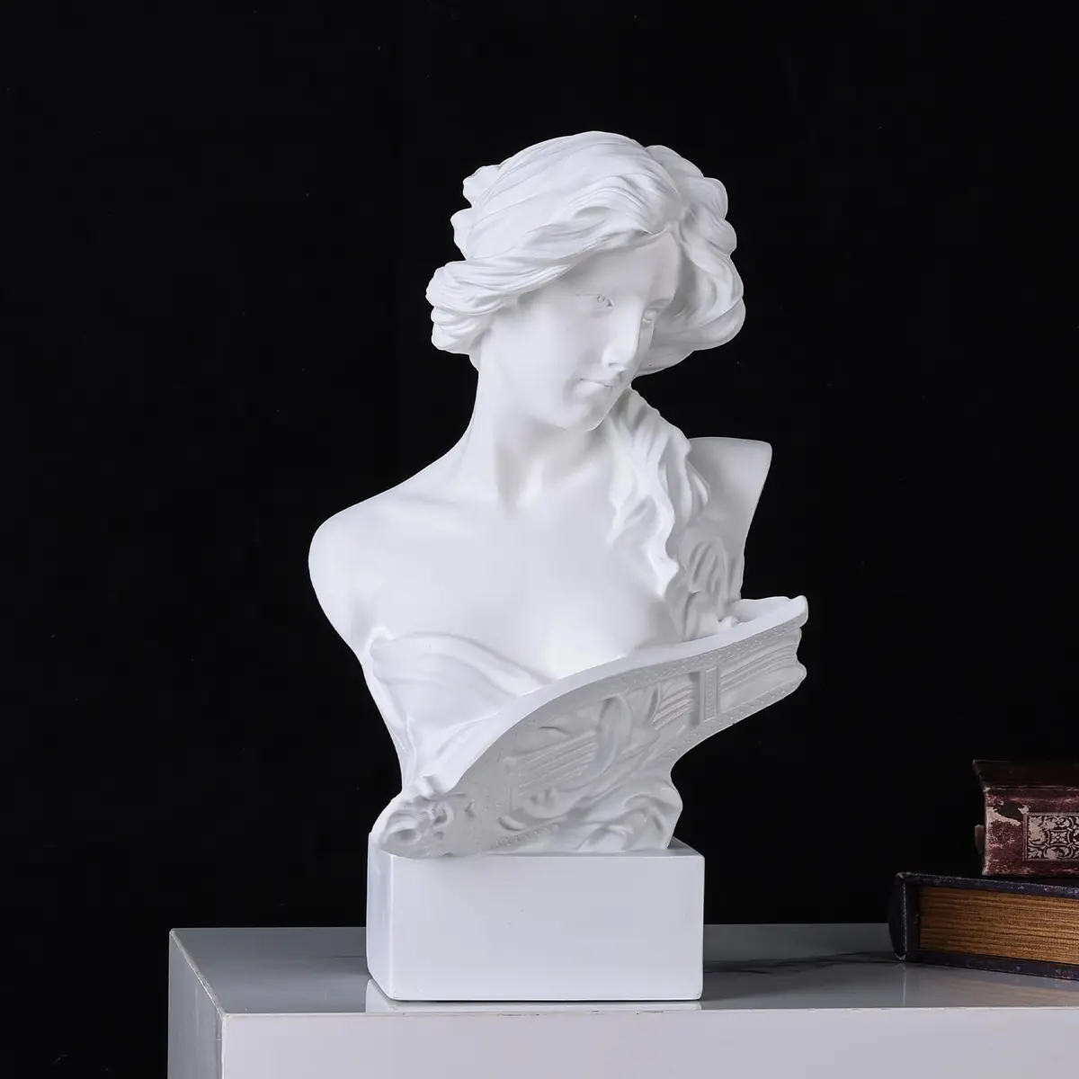 LCCCK White Greek Mythology Bust Statue Decor 29.7 cm (11.8") | Aphrodite Roman Goddess Figurine for Sketch Practice - view 4
