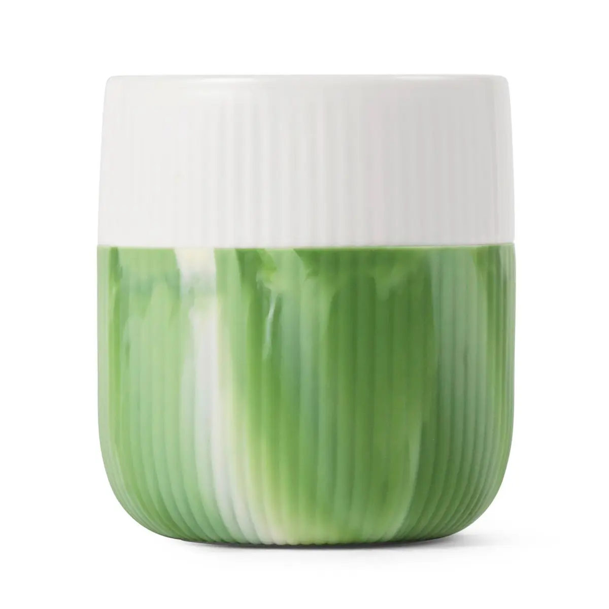 Royal Copenhagen Fluted Contrast Mug 12.8 fl oz (380 ml) Marble Green | Unique Marble Pattern Wedding Gift - view 2