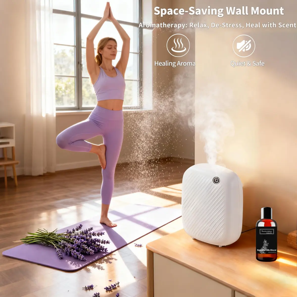 homnas Smart Waterless Essential Oil Diffuser 400ML | Large Room & Commercial Use - view 5