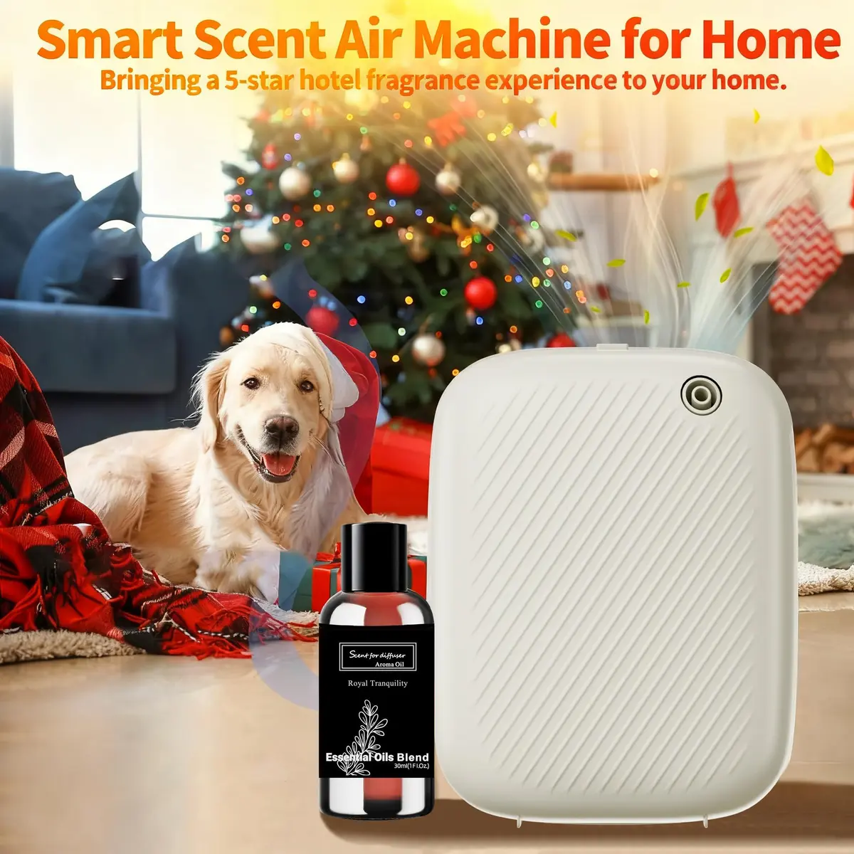 homnas Smart Waterless Essential Oil Diffuser 400ML | Large Room & Commercial Use - view 8