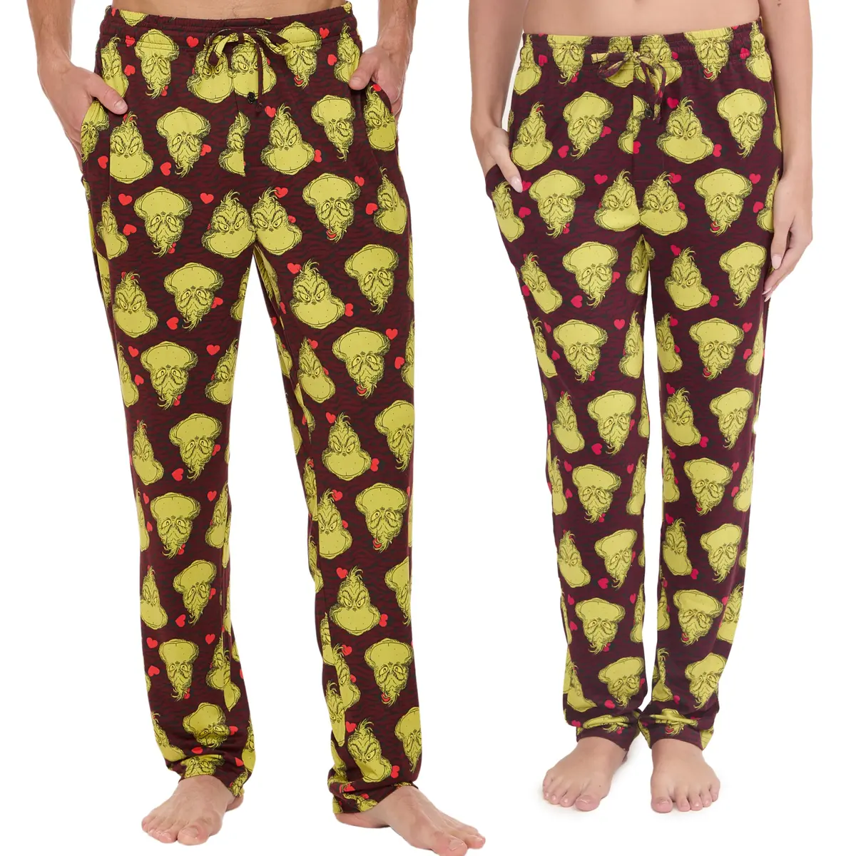 Dr. Seuss The Grinch Who Stole Christmas Lounge Pants with Pockets MultiPrints | Unisex Cozy Holiday Wear (70-120 chars) - main product image