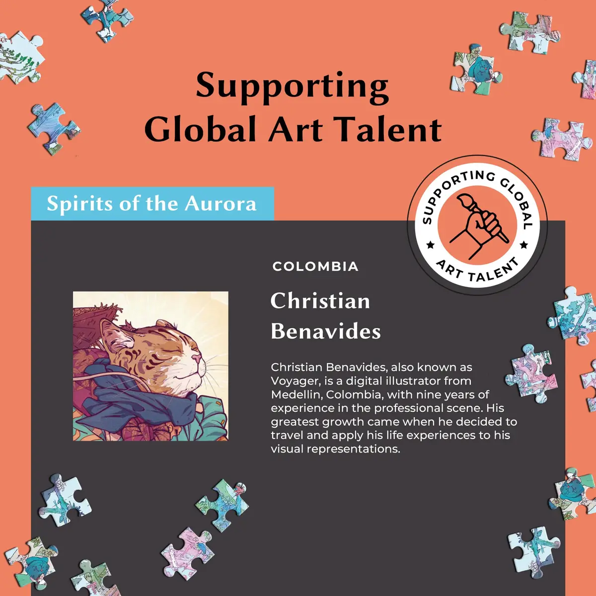 da Vinci's Room Time Warp Puzzle Spirits of the Aurora 1000 Piece | Art & Challenge for Adults - view 7