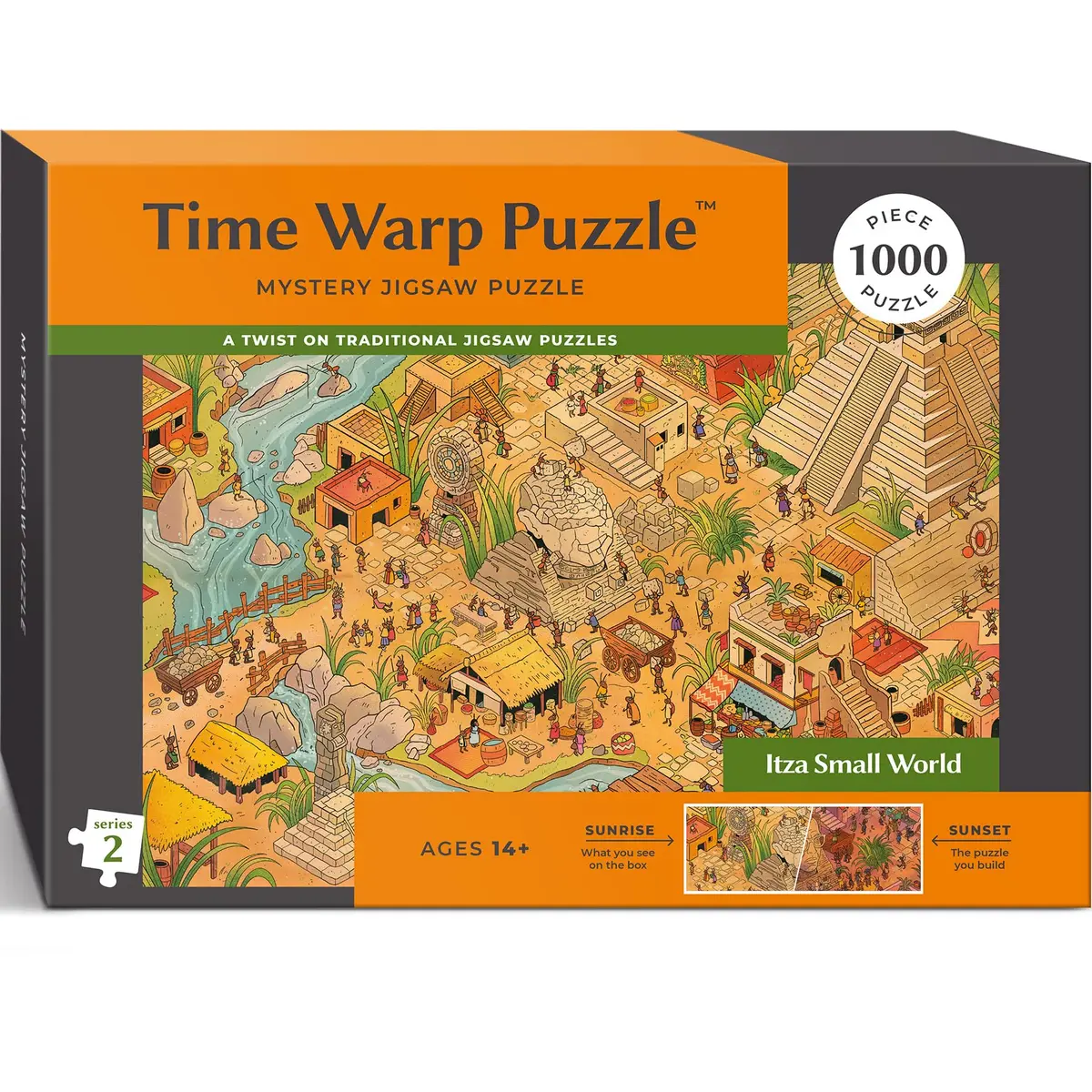 da Vinci's Room Time Warp Puzzle - Itza Small World 1000 Piece | Sunrise to Sunset Hidden Scene for Adults - main product image