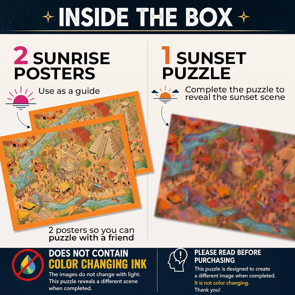 da Vinci's Room Time Warp Puzzle - Itza Small World 1000 Piece | Sunrise to Sunset Hidden Scene for Adults - view 3