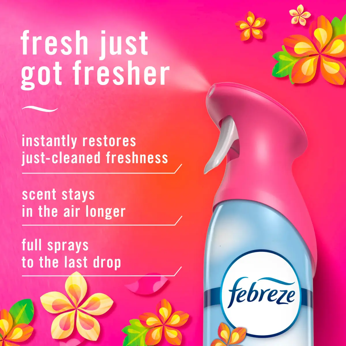 Febreze Air Mist Room Spray Gain Island Fresh Scent 497ml (16.2 Fl Oz) | Odor Fighting Deodorizer for Home - view 3