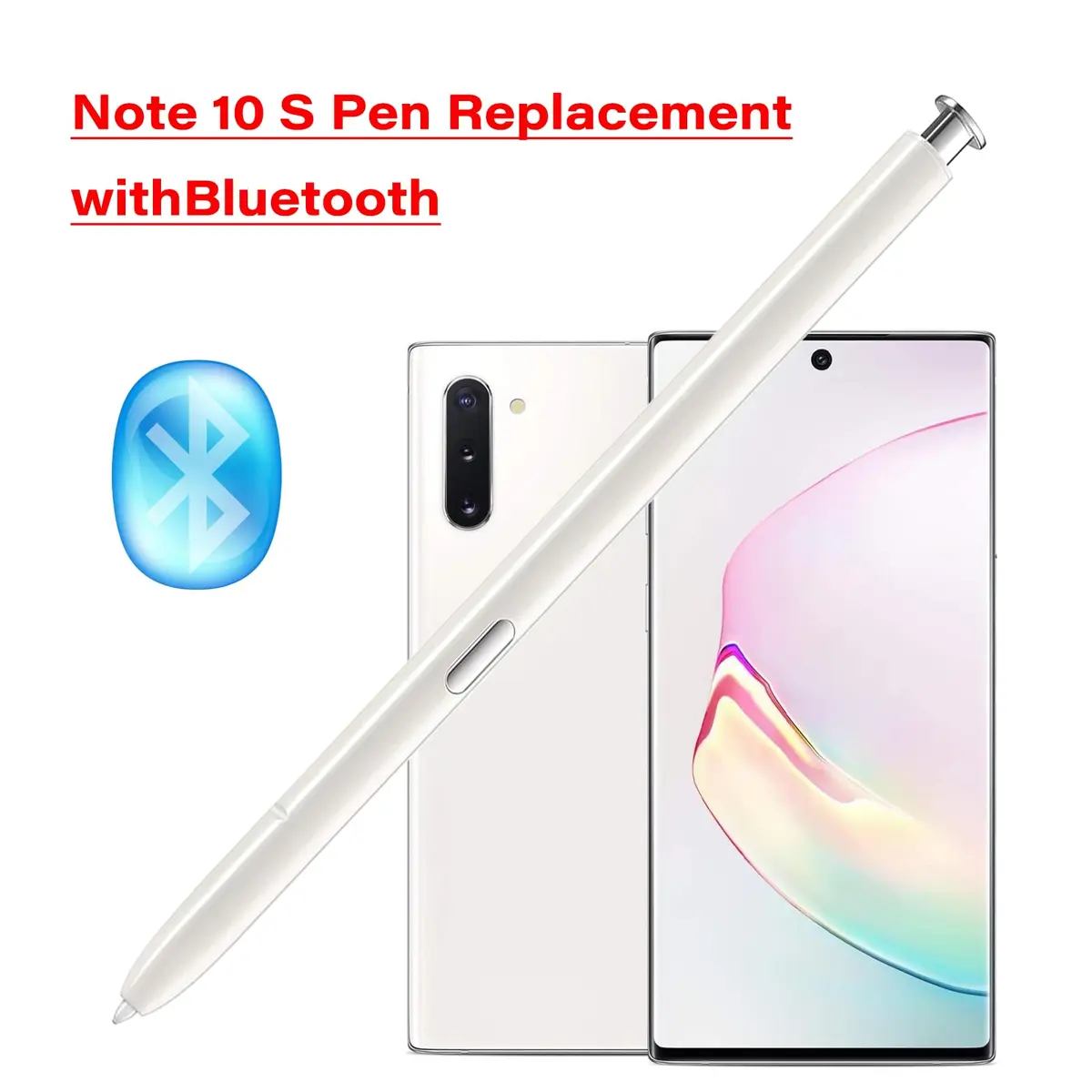 LiXiongBao White S Pen Replacement for Samsung Galaxy Note 10/10+ Stylus with Bluetooth, 4096 Pressure Sensitivity - view 6