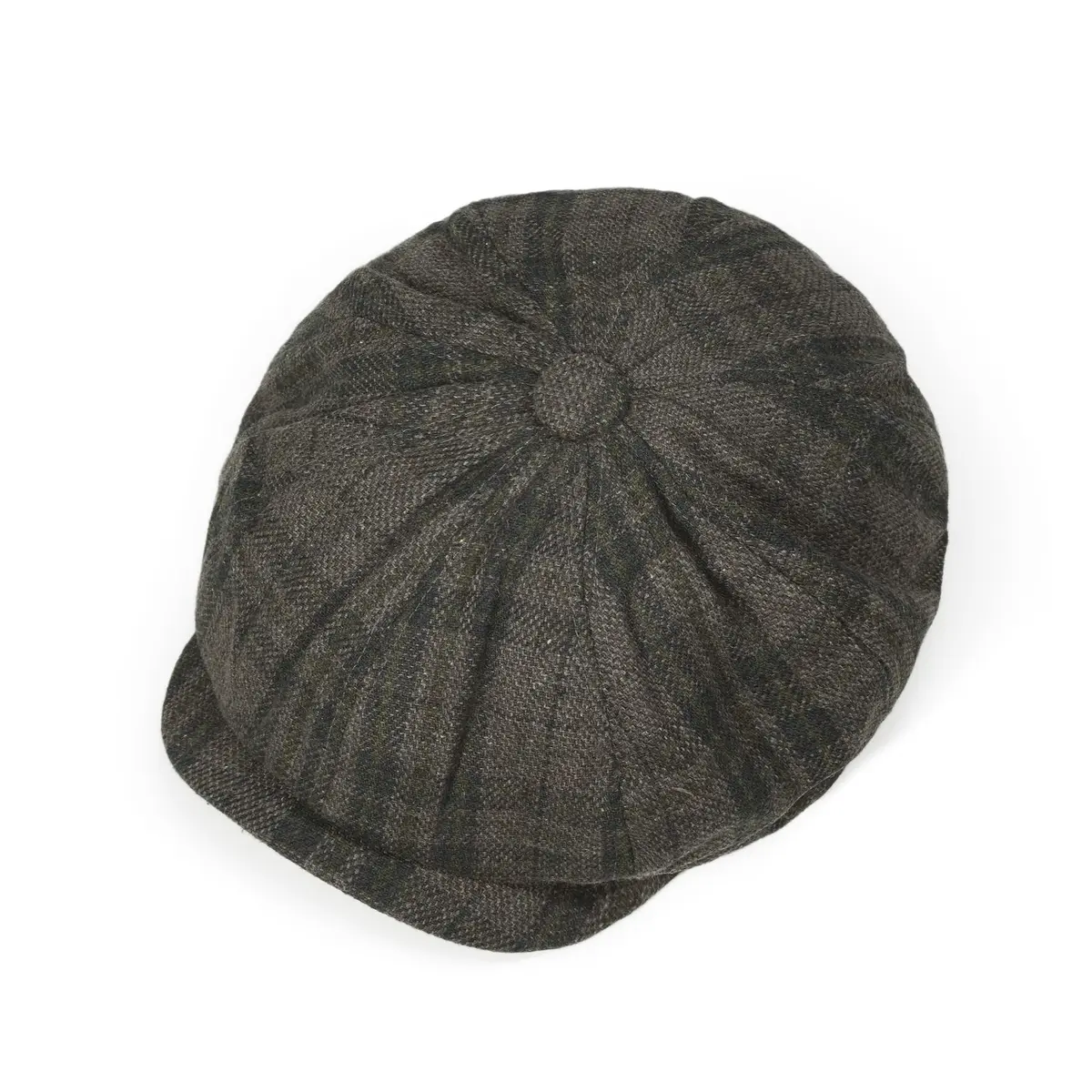 Croogo Plaid Newsboy Cap Classic Vintage Flat Cap Gatsby Ivy Golf Cabbie Hat Winter Beret Caps,GrayGreen-NB25Q12 | Unisex Vintage Style - view 5