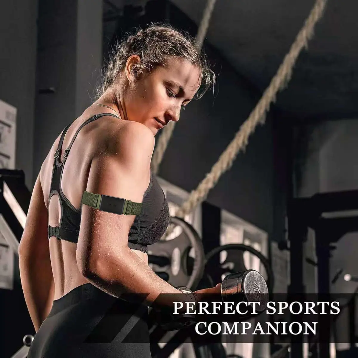 CUNUJIX 4 Pack Stretchy Watch Bands for Amazfit Helio Strap 22mm | Nylon Elastic Sport Bands - view 5