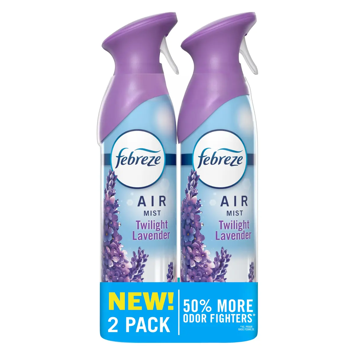 Febreze Air Mist Twilight Lavender Scent Room Spray 490ml (16.2 Fl Oz) | Odor Fighting Air Freshener - main product image