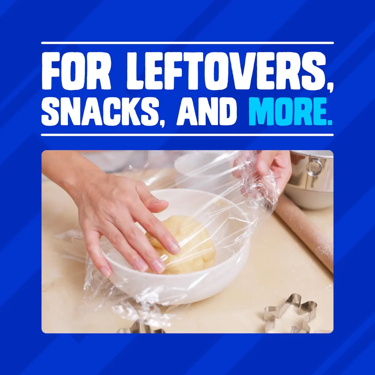 Ziploc Wrap Food Storage 100 Sq Ft Roll | Protects Food on Glass, Plastic, Metal Surfaces - view 4