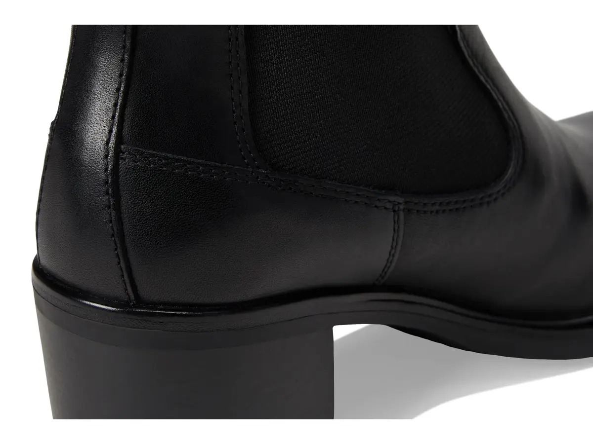 Vagabond Meryl Chelsea Boot 7 Medium | Leather, 60mm Heel, Black - view 2